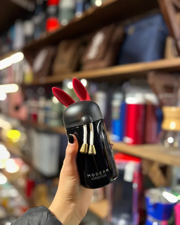 Modern_Lifestyle_Vacuum_Flask_With_Bunny_Ears_350Ml_Stainless_Steel_Thermos_Bottle