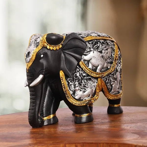 Decorative_Black_Elephant_Figurine_With_Silver_Detailing