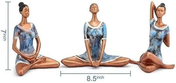 Set_Of_3_Decorative_Yoga_Figurines_Blue_Dress_Copper_Finish