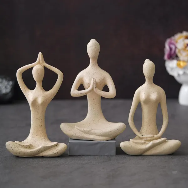 Set_Of_3_Yoga_Meditation_Figurines_Sandstone_Finish_Home_Decor