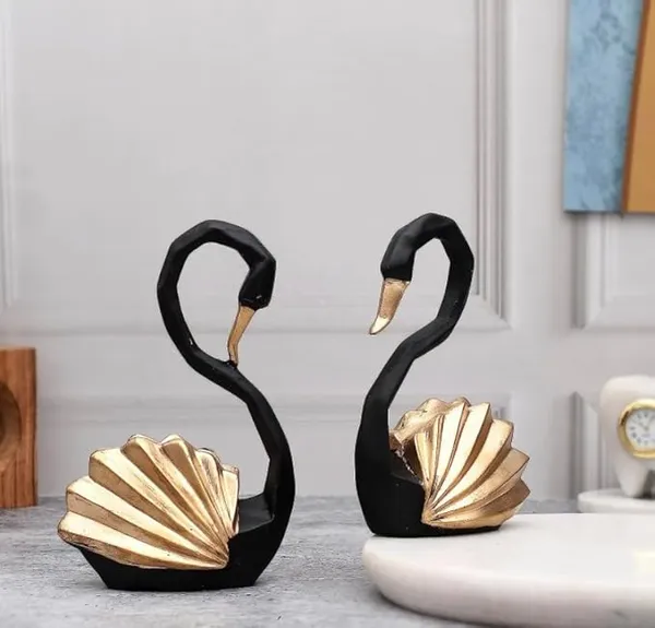 Decorative_Swan_Pair_Showpiece_Black_&_Gold