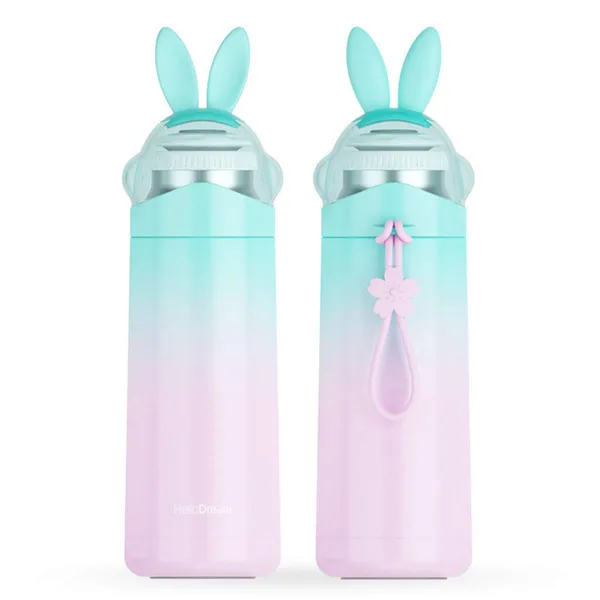 Cute_Bunny_Ear_Gradient_Water_Bottle_With_Push_Button_Lid