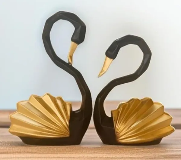 Decorative_Swan_Pair_Showpiece_Black_&_Gold