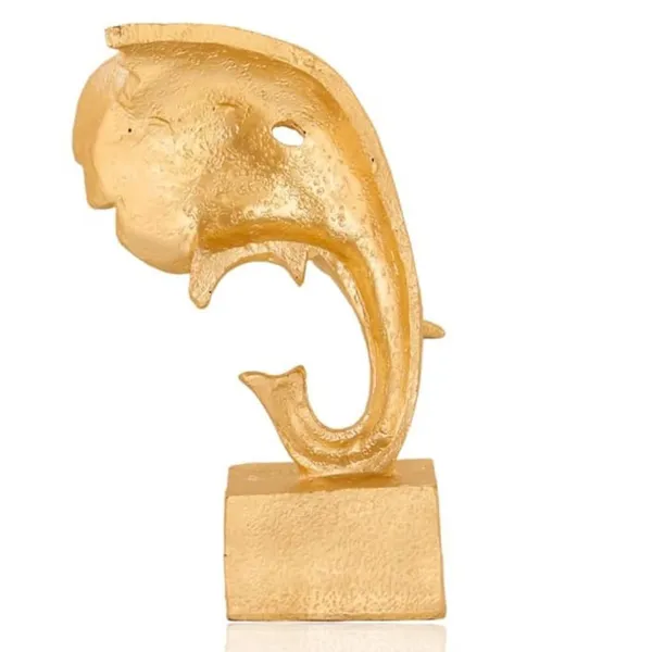 Golden_Elephant_Head_Decorative_Showpiece_13_Cm