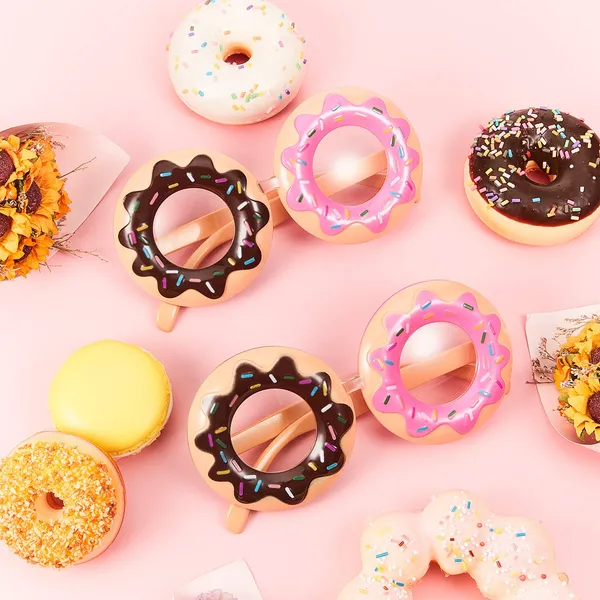 Donut_Shaped_Novelty_Sunglasses_Party_Prop_Fun_Glasses_Set_Of_2