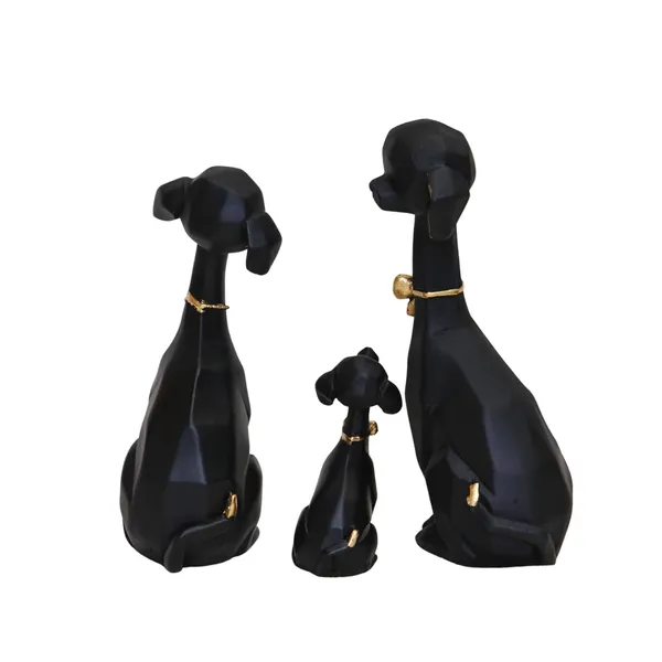 Elegant_Black_Dog_Family_Figurine_Set_With_Gold_Accents_Set_Of_3