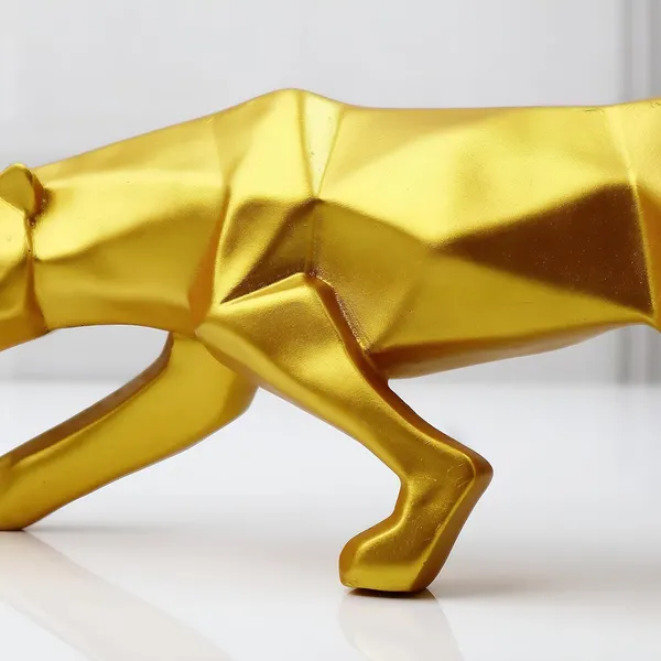 Geometric_Gold_Panther_Figurine_Modern_Home_Decor_Sculpture