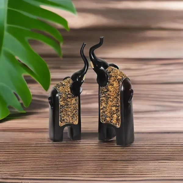 Decorative_Black_And_Gold_Elephant_Figurine_Set_Of_2