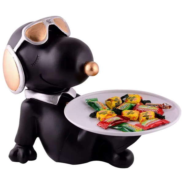 Black_Monkey_Butler_Decorative_Serving_Tray_Holder_With_Headphones_7X8_Inch