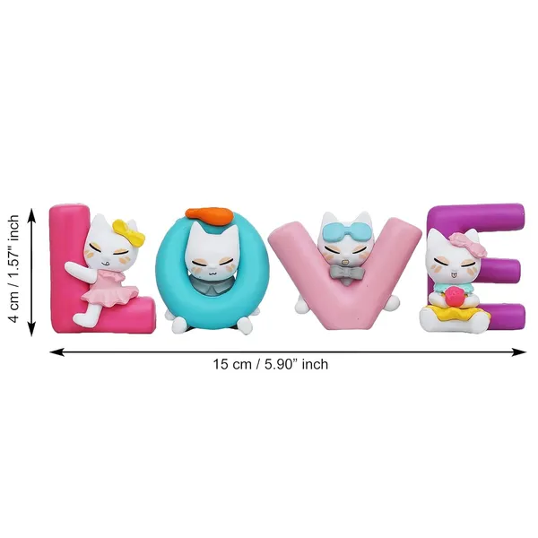 Love_Letter_Decorative_Showpiece_With_Adorable_Cat_Figurines_Set_Of_4_Letters