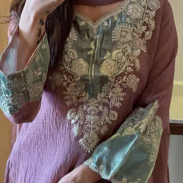 Pastel_Mauve_Crunchy_Silk_Embroidered_Kurta_With_Palazzo_Dupatta_For_Women