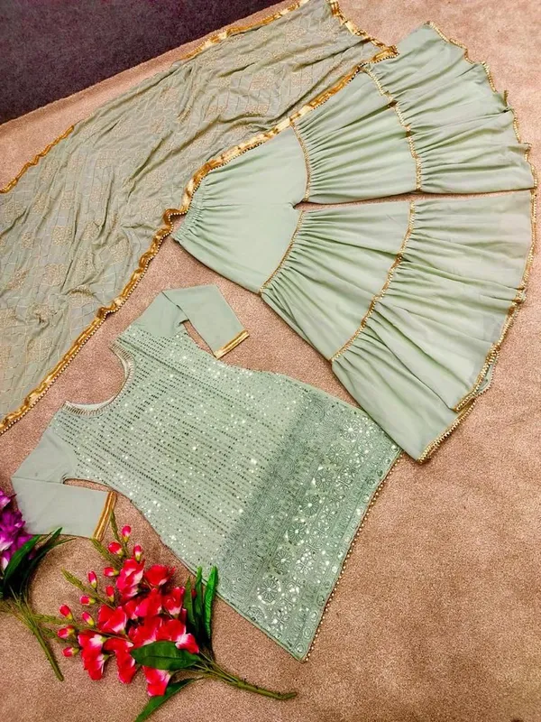 Light_Pista_Simar_Silk_Embroidered_Sharara_Set_With_Dupatta_For_Women