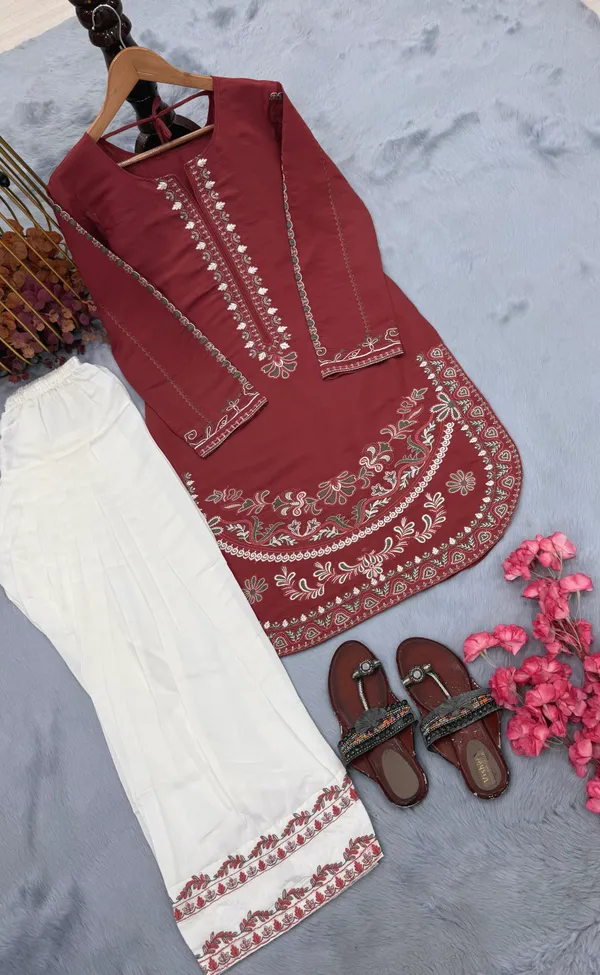 Luxury_Roman_Silk_Embroidery_Kurta_with_Farshi_Palazzo