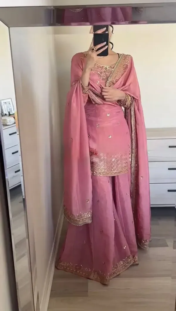 Dusty_Rose_Pink_Designer_Chinon_Silk_Party_Wear_Top_Palazzo_Set_With_Dupatta_For_Women