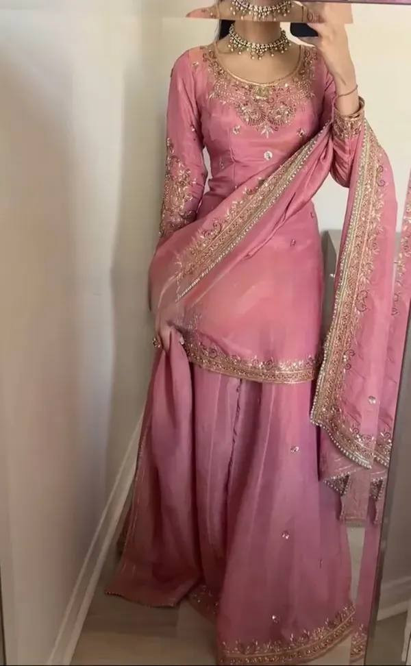 Dusty_Rose_Pink_Designer_Chinon_Silk_Party_Wear_Top_Palazzo_Set_With_Dupatta_For_Women
