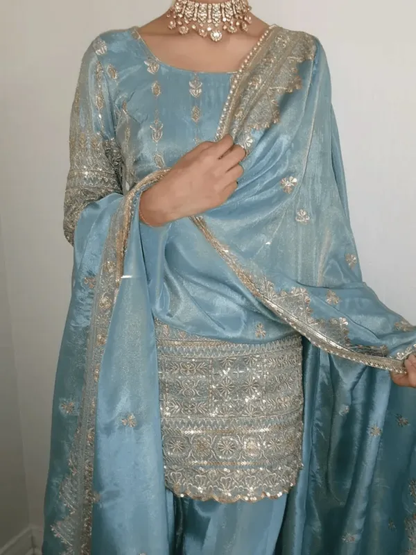 Pastel_Blue_Elegant_Embroidered_Sequence_Designer_Sharara_Set_For_Women