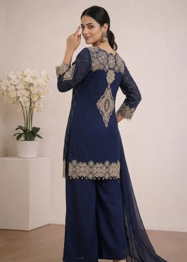 Blue_Georgette_Embroidery_Kurta_Palazzo_Set_With_Dupatta_For_Women