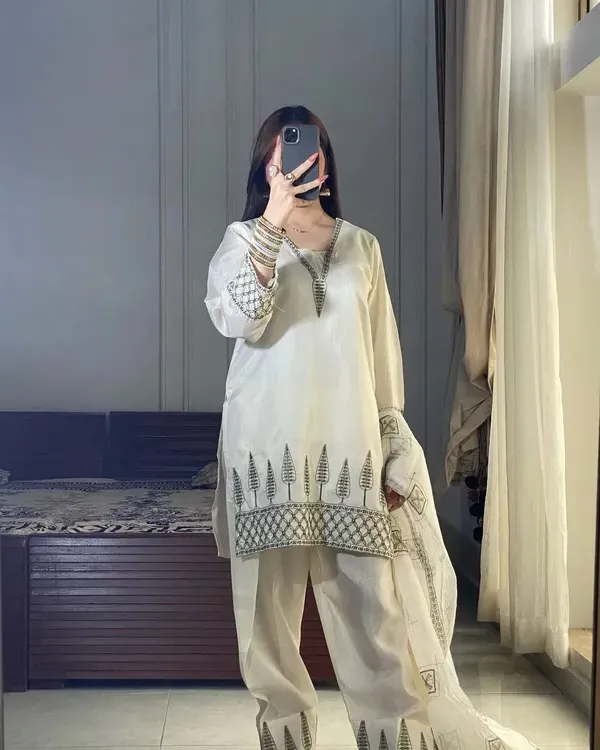 Off_White_Designer_Natural_Crap_Embroidered_Kurta_Palazzo_Set_With_Dupatta_For_Women