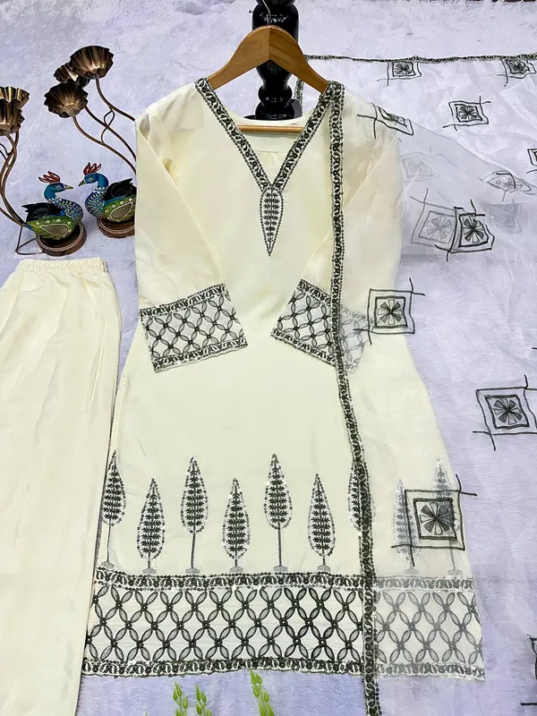 Off_White_Designer_Natural_Crap_Embroidered_Kurta_Palazzo_Set_With_Dupatta_For_Women