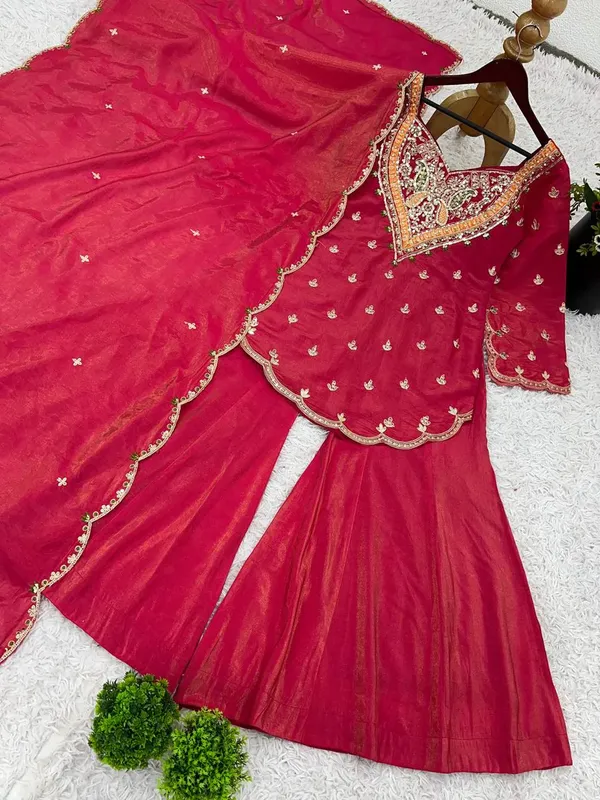 Rani_Pink_Designer_Simar_Silk_Embroidered_Sharara_Set_With_Dupatta_For_Women