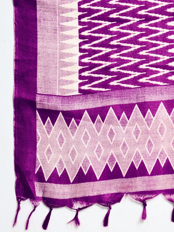 Ivory_Purple_Khadi_Cotton_Embroidered_Kurta_With_Pant_Dupatta_For_Women