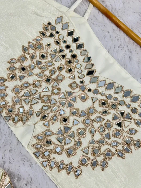 Off_White_Elegant_Fendi_Silk_Real_Mirror_Work_Designer_Sharara_Set_For_Women