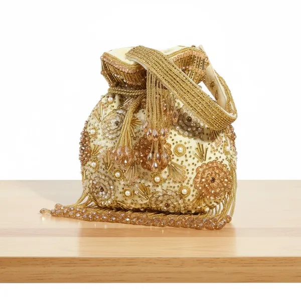 Golden_Velvet_Base_And_Cutdana_Sequence_Potli_Bag_For_Women