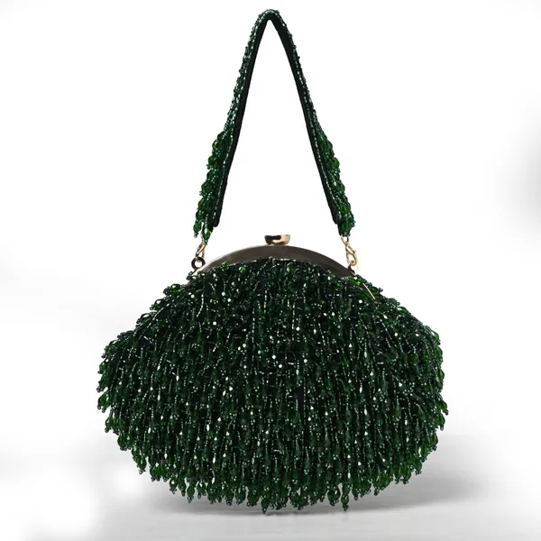 Green_Velvet_Base_And_Glass_Beads_Work_Batua_Bag_For_Women
