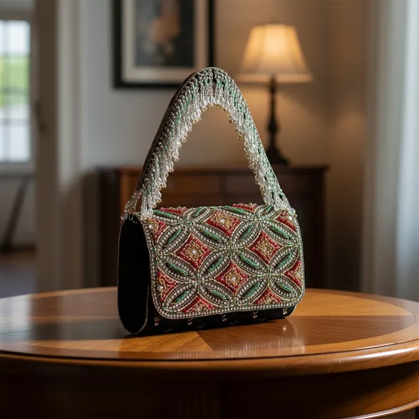 Black_Velvet_Base_And_Beads_And_Stone_Work_Flap_Bag_For_Women