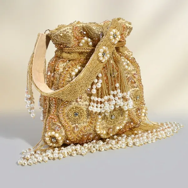 Golden_Velvet_Base_And_Beads_And_Glass_Beads_And_Pearl_Work_Potli_Bag_For_Women