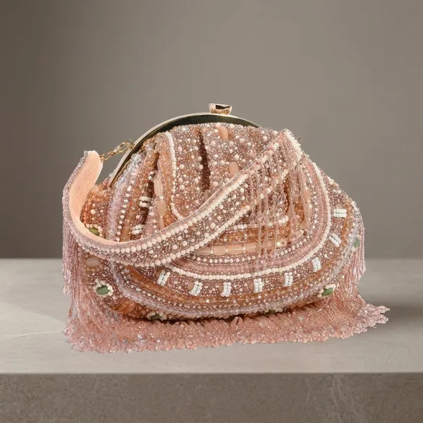 Peach_Silk_Base_And_Stone_And_Pearl_Work_Batua_Bag_For_Women