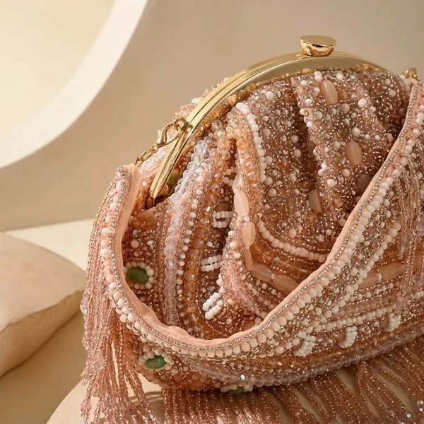 Peach_Silk_Base_And_Stone_And_Pearl_Work_Batua_Bag_For_Women