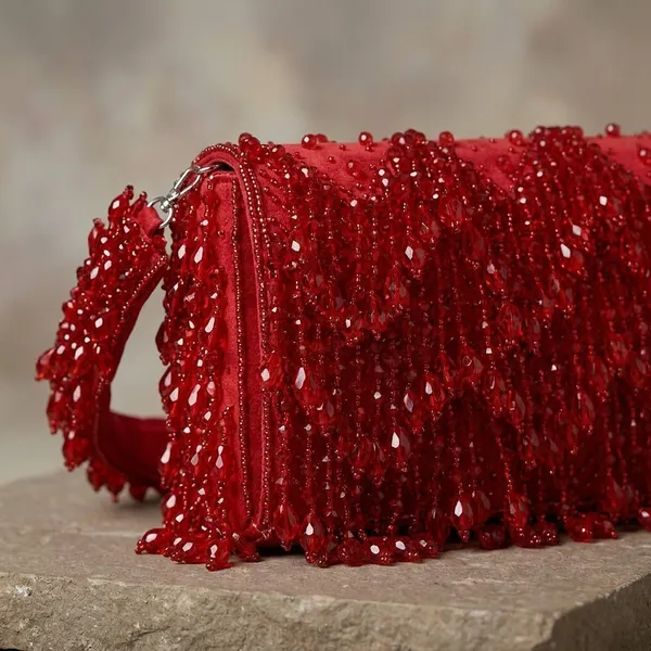 Red_Suede_Base_And_Glass_Beads_Work_Flap_Bag_For_Women