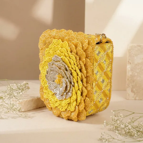Yellow_Silk_Base_And_Cutdana_Work_Flap_Bag_For_Women
