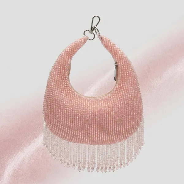 Pink_Velvet_Base_And_Crystal_Beads_Work_Moon_Bag_For_Women