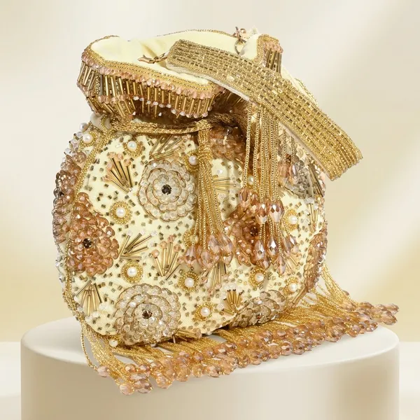Golden_Velvet_Base_And_Cutdana_Sequence_Potli_Bag_For_Women