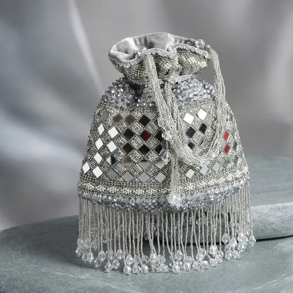 Silver_Mirror_Cutdana_And_Micro_Beads_And_Velvet_Base_Potli_Bag_For_Women