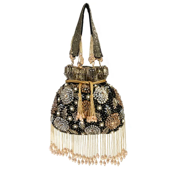 Black_Velvet_Base_And_Glass_Beads_And_Cutdana_Work_Potli_Bag_For_Women
