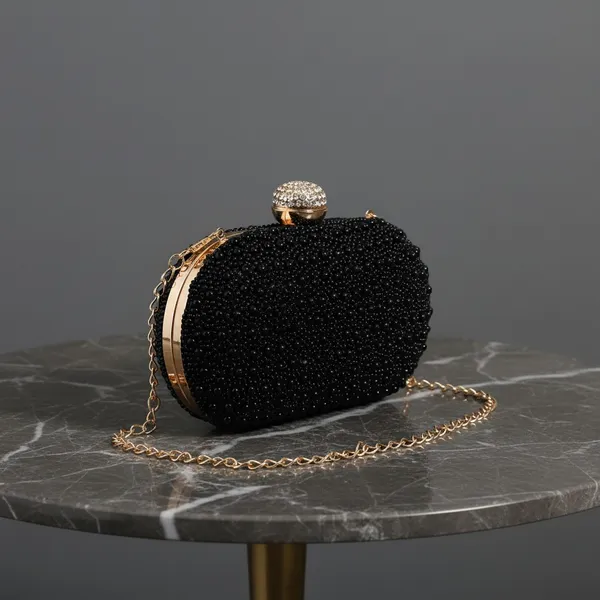 Black_Metal_Frame_And_Silk_Base_And_Black_Beads_Work_Embroidered_Bag_For_Women