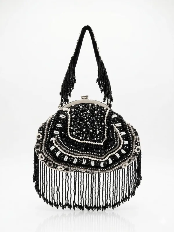 Black_Silk_Base_And_Beads_And_Pearl_Work_Batua_Bag_For_Women