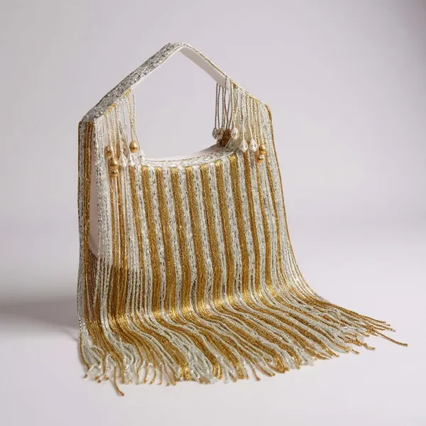 White_Silk_Base_And_Katdana_And_Crystal_Beads_Work_Moon_Bag_For_Women