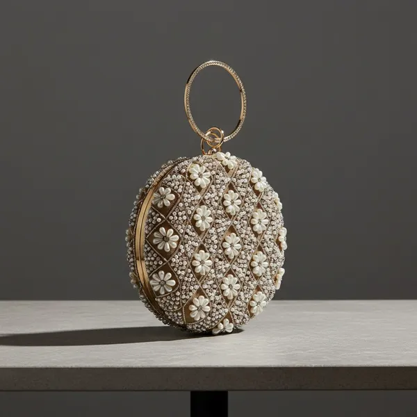 Brown_Silk_Base_And_Metal_Frame_And_Pearl_Work_Embroidered_Bag_For_Women