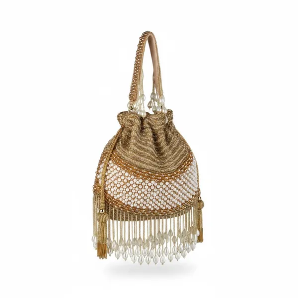 Golden_Silk_Base_And_Pearls_And_Micro_Beads_Work_Potli_Bag_For_Women