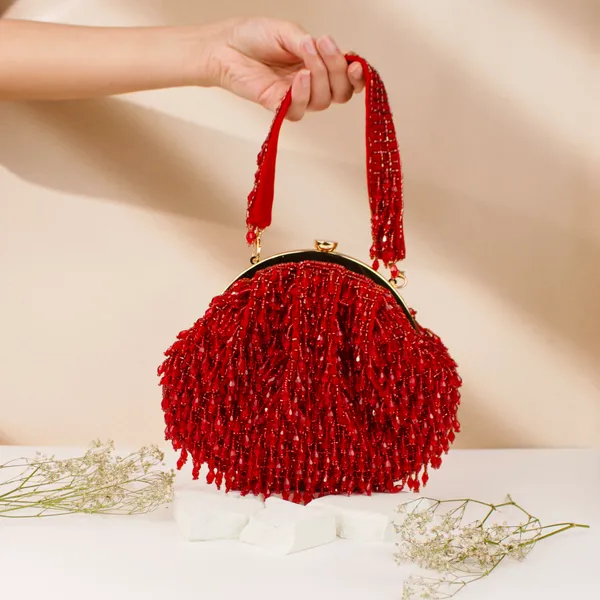 Red_Velvet_Base_And_Glass_Beads_Work_Batua_Bag_For_Women