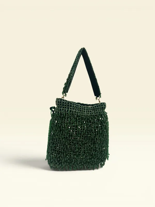 Green_Velvet_Base_And_Beads_Work_Potli_Bag_For_Women