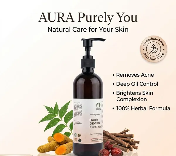 Aura_Purely_You_De-Tan_Face_Wash_-_100%_Herbal_&_Chemical-Free_Formula_With_Turmeric_&_Neem