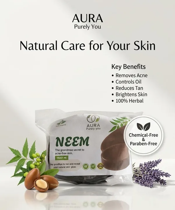 Aura_Purely_You_Neem_Herbal_Soap_-_Natural_Skincare_For_Acne_&_Tan_Pack_Of_2
