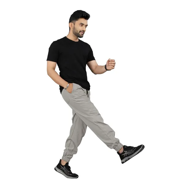 Cotton_Cargo_Pants_Slim_Fit_Comfort_Wear_Elastic_Waistband_Tapered_Ankle_Design