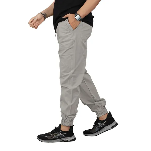 Cotton_Cargo_Pants_Slim_Fit_Comfort_Wear_Elastic_Waistband_Tapered_Ankle_Design