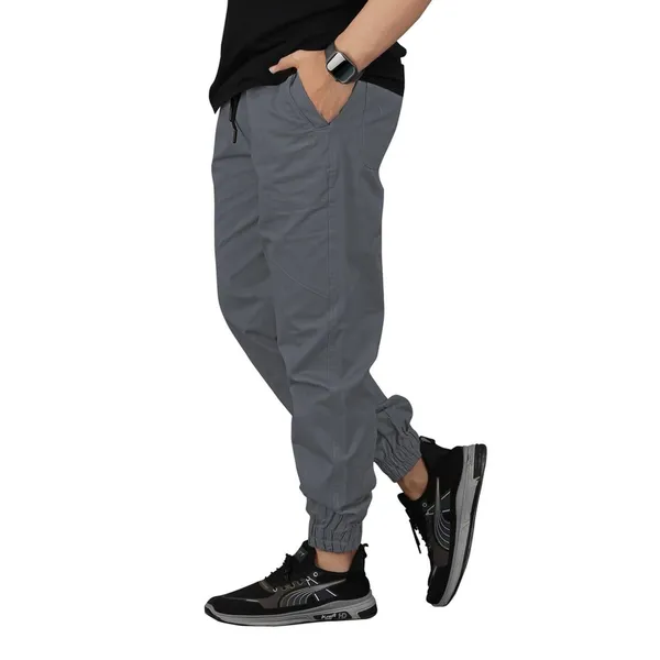 Cotton_Cargo_Pants_Slim_Fit_Comfort_Wear_Elastic_Waistband_Tapered_Ankle_Design